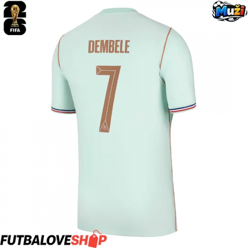 Dres Francúzsko Ousmane Dembele #7 Preč MS 2026 Krátky Rukáv